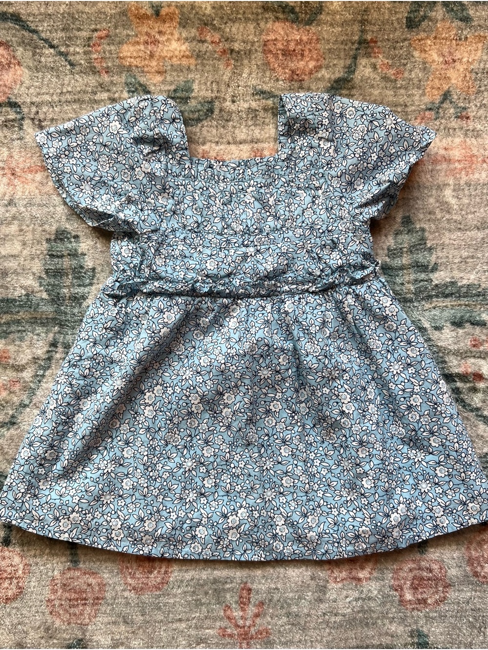 Crewcuts Blue Floral Dress - 24 months